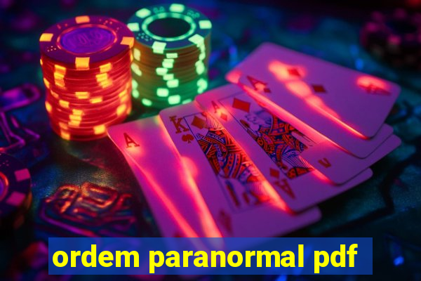 ordem paranormal pdf